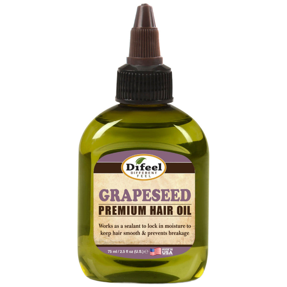 Difeel Premium Hair Oil-grape Seed 2.5 oz
