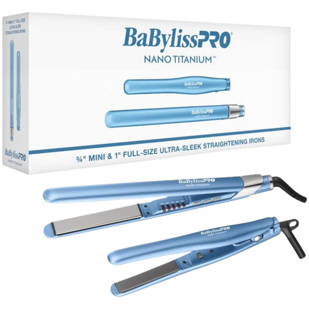 Babyliss Pro Nano Titanium Ultra-Sleek Flat Iron Prepack