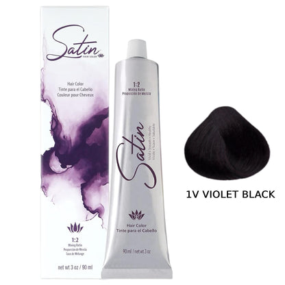 Satin Hair Color 3 oz - 1V Violet Black