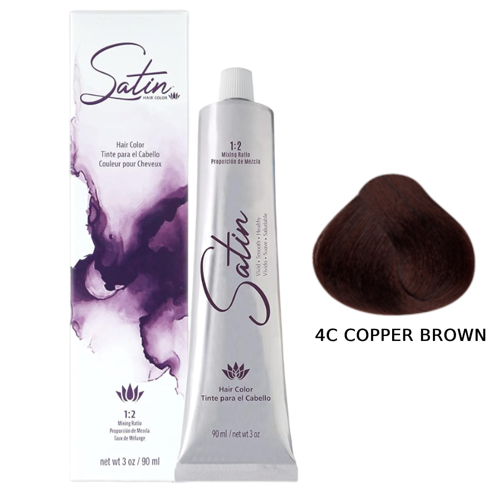 Satin Hair Color 3 oz - 4C Copper Brown