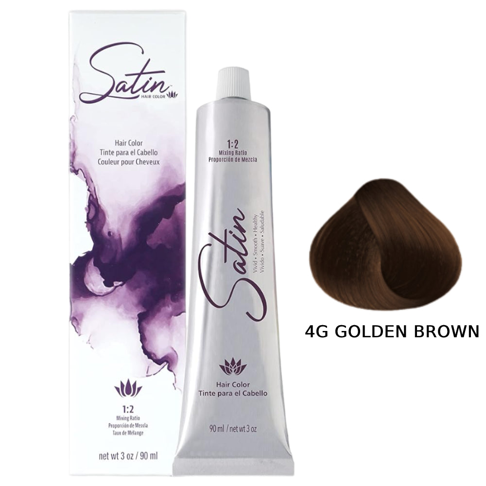 Satin Hair Color 3 oz - 4G Golden Brown