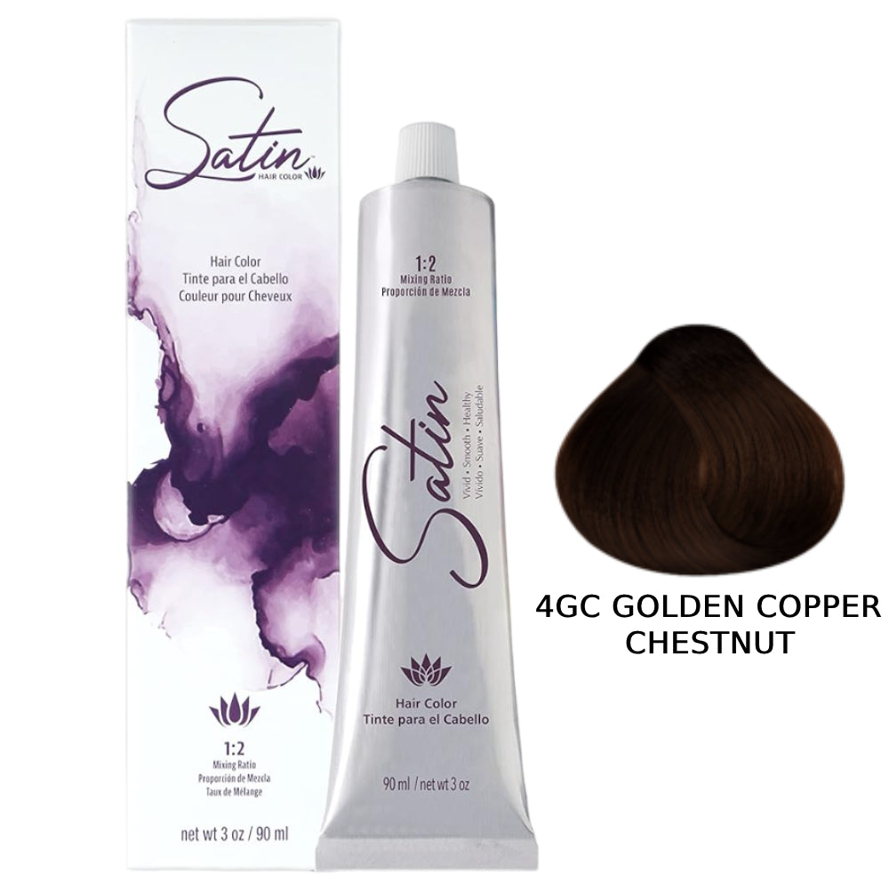 Satin Hair Color 3 oz - 4GC Golden Copper Chestnut