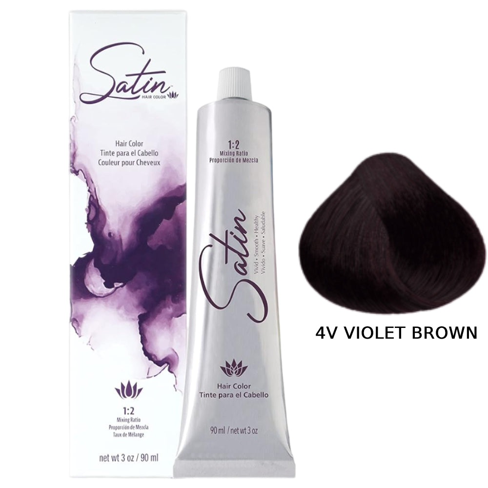 Satin Hair Color 3 oz - 4V Violet Brown