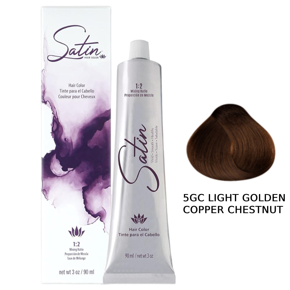 Satin Hair Color 3 oz - 5GC Light Golden Copper Chestnut