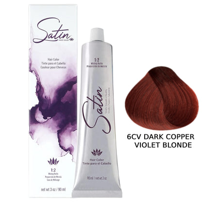 Satin Hair Color 3 oz - 6CV Dark Copper Violet Blonde