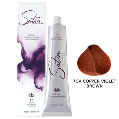 Satin Hair Color 3 oz - 7CV Copper Violet Brown