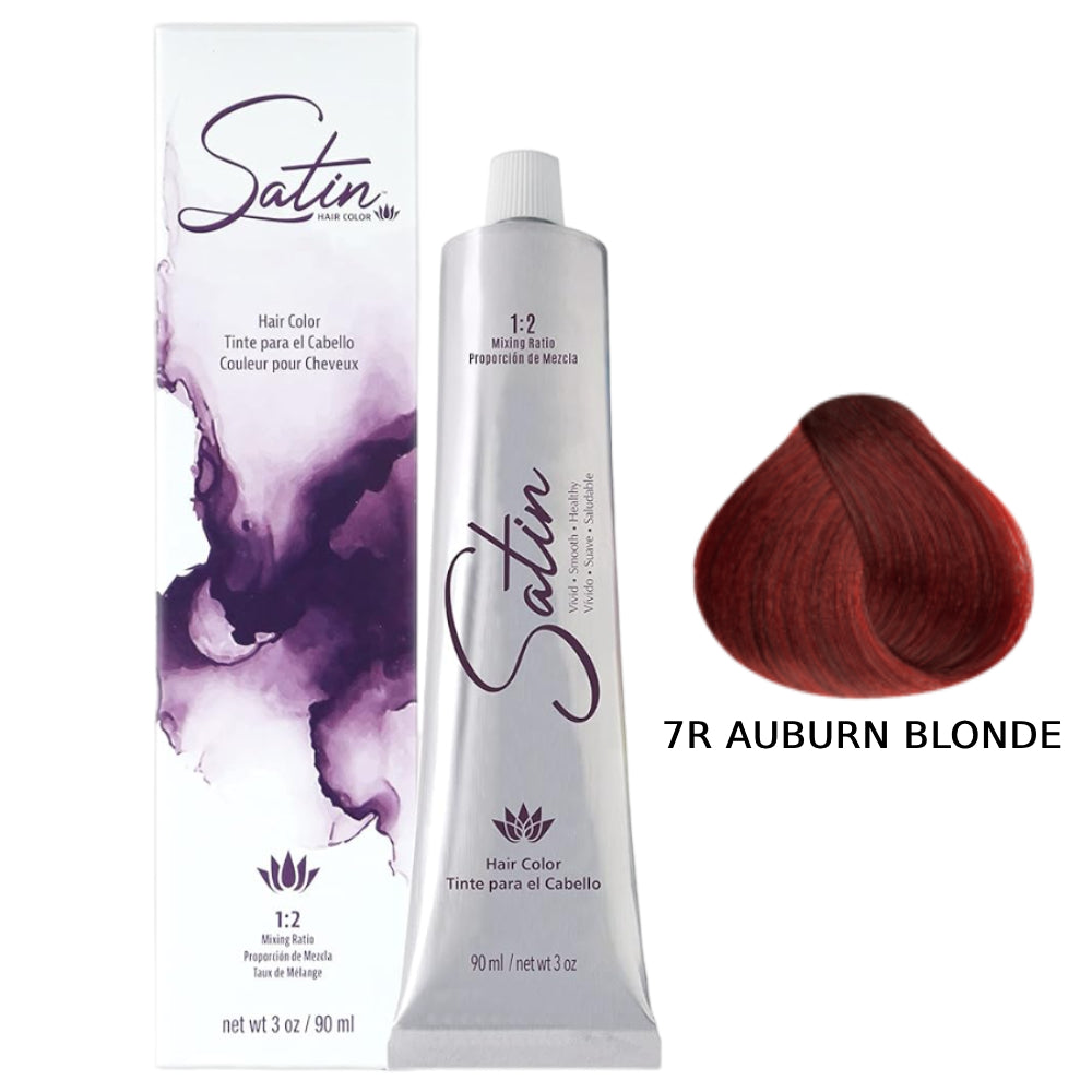 Satin Hair Color 3 oz - 7R Auburn Blonde