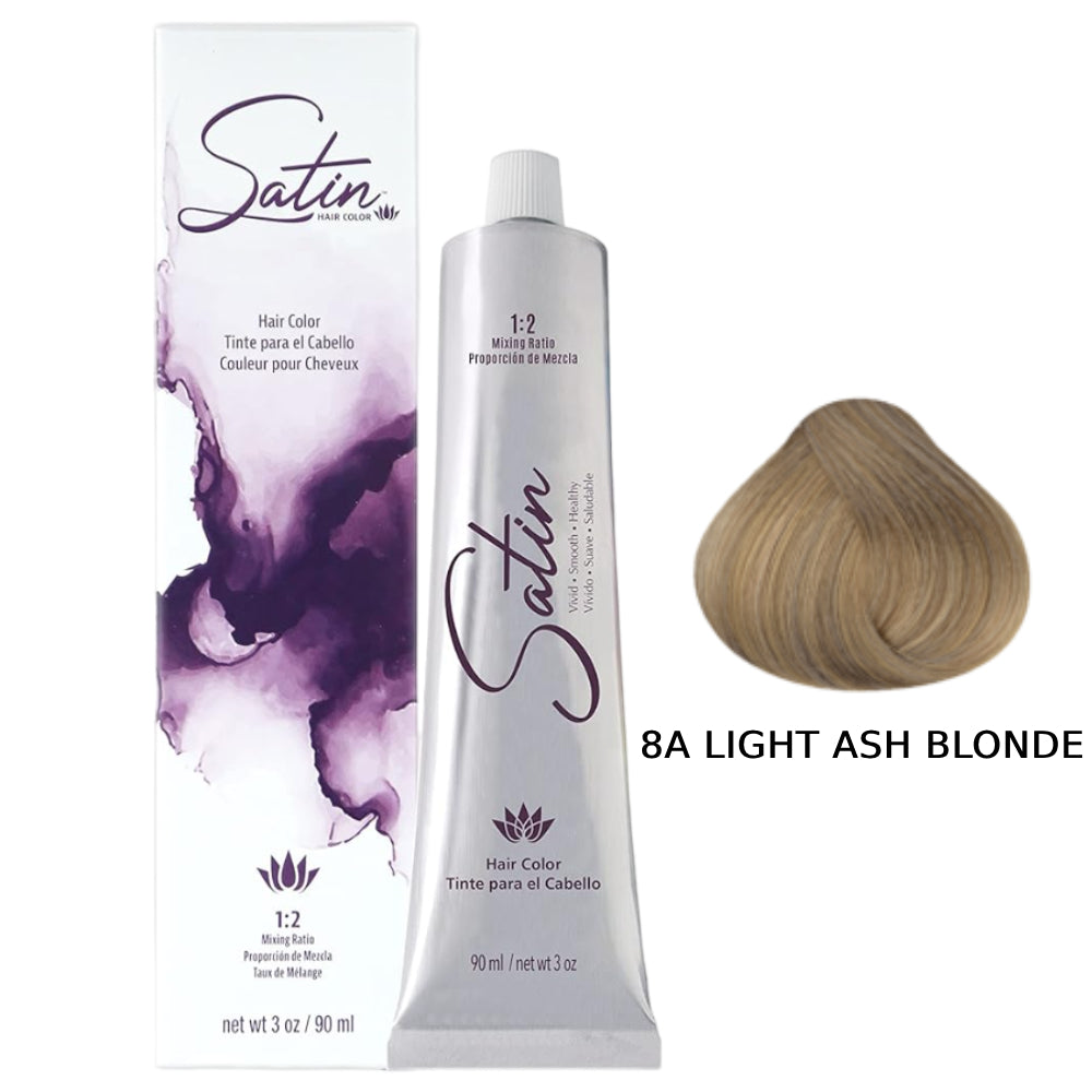 Satin Hair Color 3 oz - 8A Light Ash Blonde