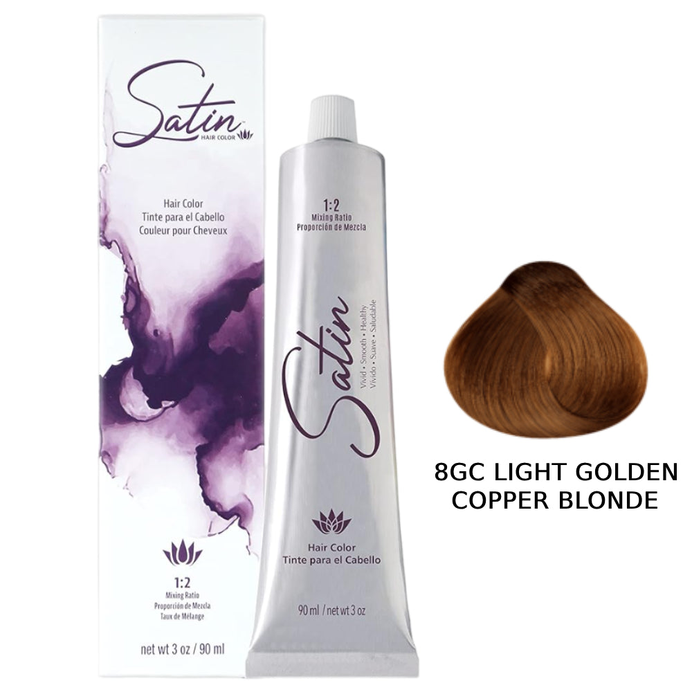 Satin Hair Color 3 oz - 8GC Light Golden Copper Blonde