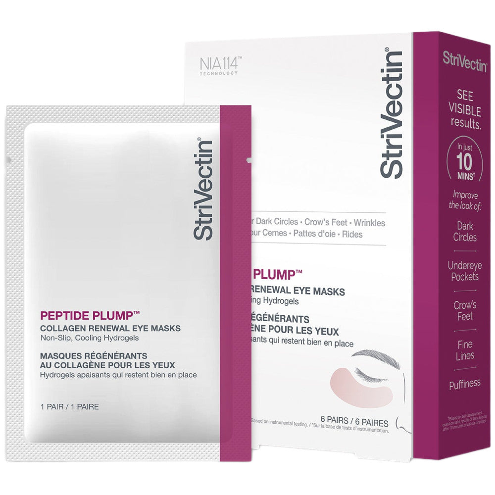Strivectin Peptide Plump Collagen Renewal Eye Masks (6Pairs)
