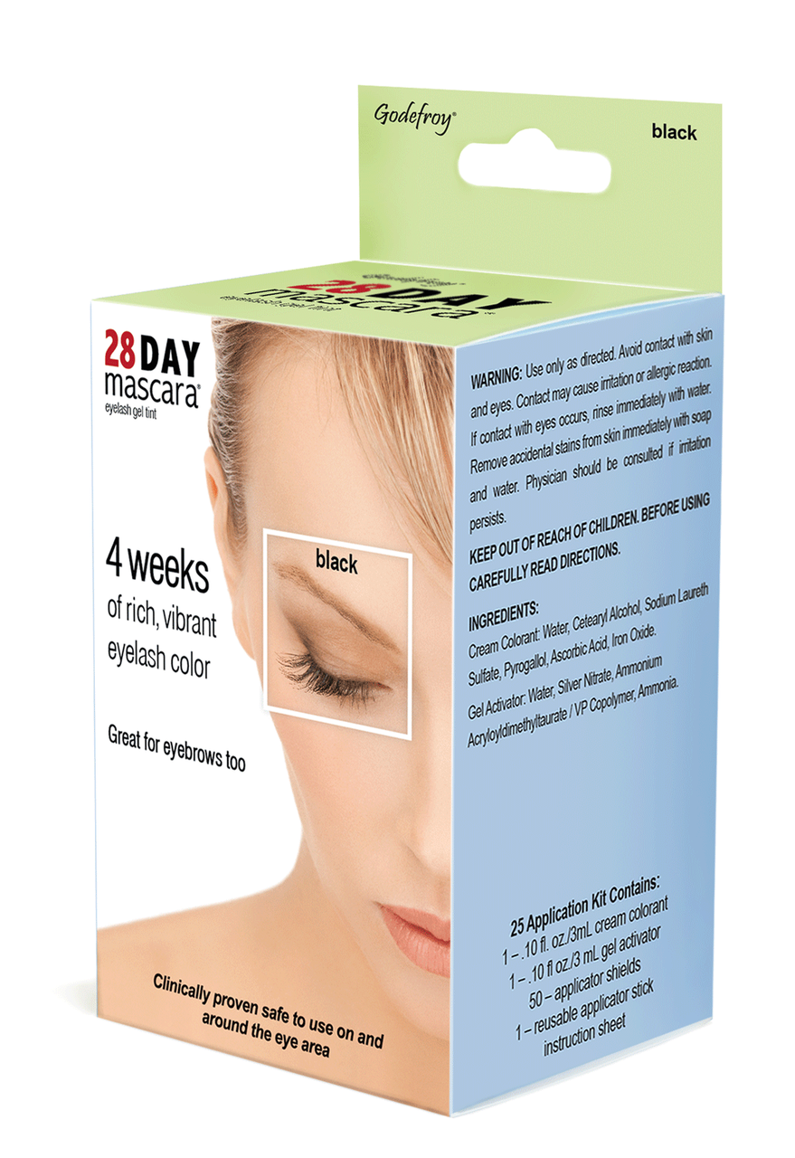 GODEFROY 28 DAY MASCARA-BLACK 25 APPLICATIONS 701Hair ColorGODEFROY