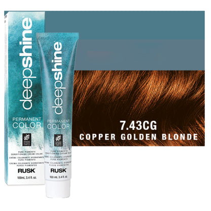 Rusk DeepShine Pure Pigments Hair ColorHair ColorRUSKShade: 7.43CG Copper Golden Blonde