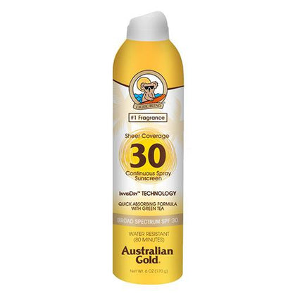 Australian Gold Continuous Spray Sheer 6 ozSun CareAUSTRALIAN GOLDSize: SPF30