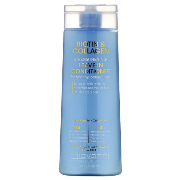 Giovanni Biotin and Collagen Strengthening LeaveIn Conditioner 8.5 oz