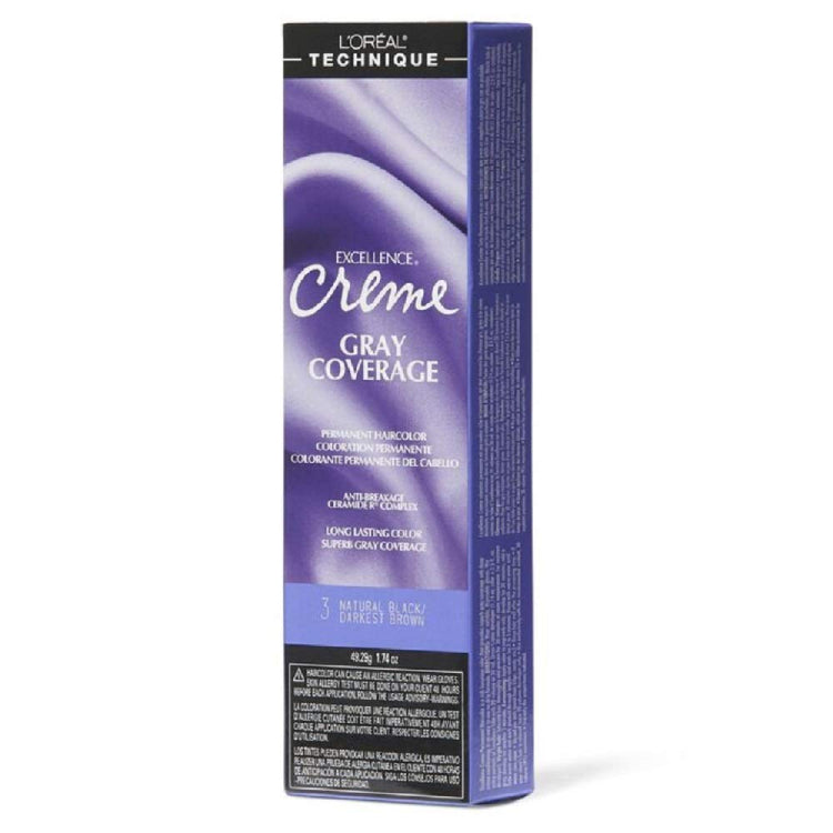 Loreal Professional Excellence Creme Hair ColorHair ColorLOREALColor: 3 Natural Black