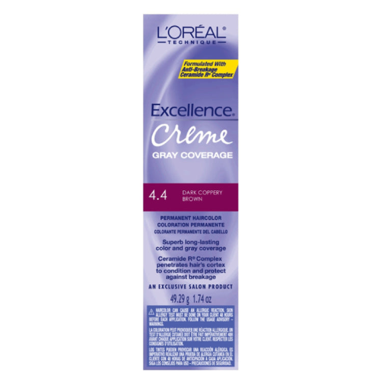 Loreal Professional Excellence Creme Hair ColorHair ColorLOREALColor: 4.4 Dark Copper Brown