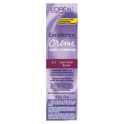 Loreal Professional Excellence Creme Hair ColorHair ColorLOREALColor: 6.3 Light Gold Brown