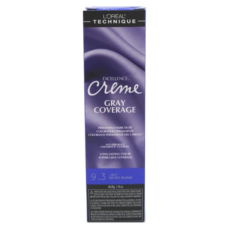Loreal Professional Excellence Creme Hair ColorHair ColorLOREALColor: 9.3 Light Golden Blonde