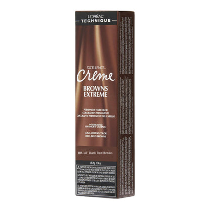 Loreal Professional Excellence Creme Hair ColorHair ColorLOREALColor: BR-1X Dark Red Brown