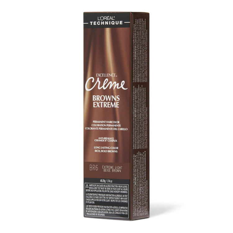 Loreal Professional Excellence Creme Hair ColorHair ColorLOREALColor: BR-6X Extreme Light Beige Brown