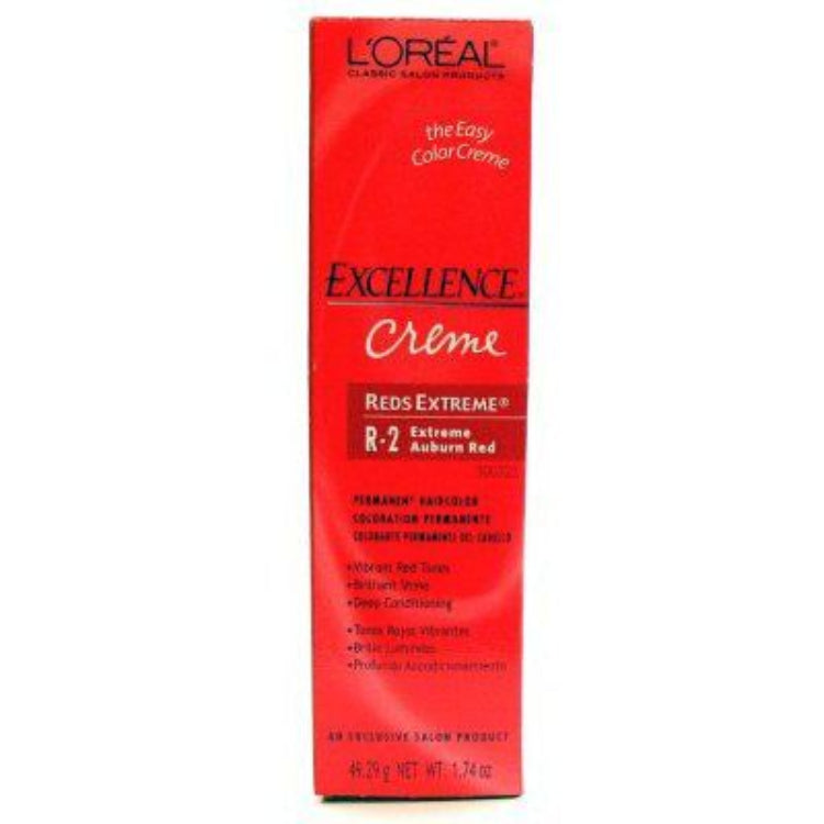 Loreal Professional Excellence Creme Hair ColorHair ColorLOREALColor: R2 Extreme Auburn Red