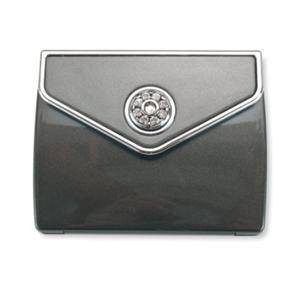 BRANDON MIRROR CRYSTALLIZED SWAROVSKI GRAY 7X 3.125 IN X 2.5 INMirrorsBRANDON