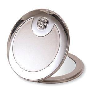 BRANDON MIRROR CRYSTALLIZED SWAROVSKI PEWTER 5X ROUND 2.5 IN. ROUNDMirrorsBRANDON