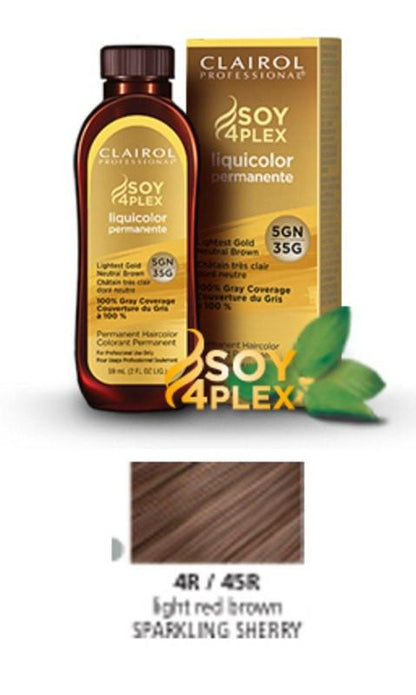 Clairol Soy Liquicolor Permanent Hair ColorHair ColorCLAIROLShade: 4R/45R Sparkling Sherry