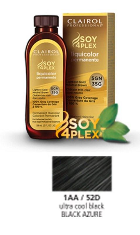 Clairol Soy Liquicolor Permanent Hair ColorHair ColorCLAIROLShade: 1AA/52D Black Azure