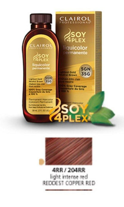 Clairol Soy Liquicolor Permanent Hair ColorHair ColorCLAIROLShade: 4RR/204RR Reddest Copper Red