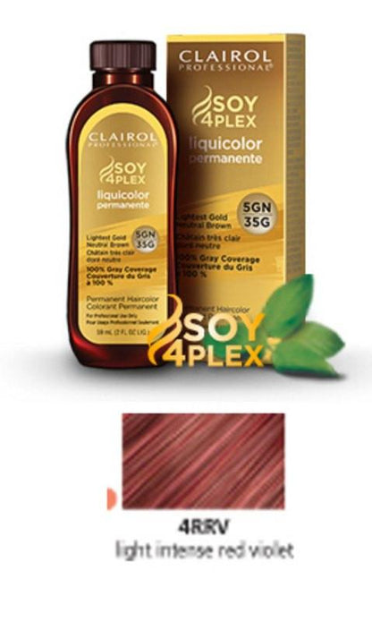 Clairol Soy Liquicolor Permanent Hair ColorHair ColorCLAIROLShade: 4RRV Light Intense Red Violet