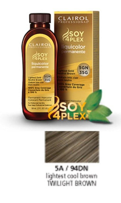 Clairol Soy Liquicolor Permanent Hair ColorHair ColorCLAIROLShade: 5A/94DN Twilight Brown