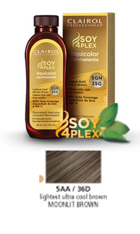 Clairol Soy Liquicolor Permanent Hair ColorHair ColorCLAIROLShade: 5AA/36D Moonlit Brown