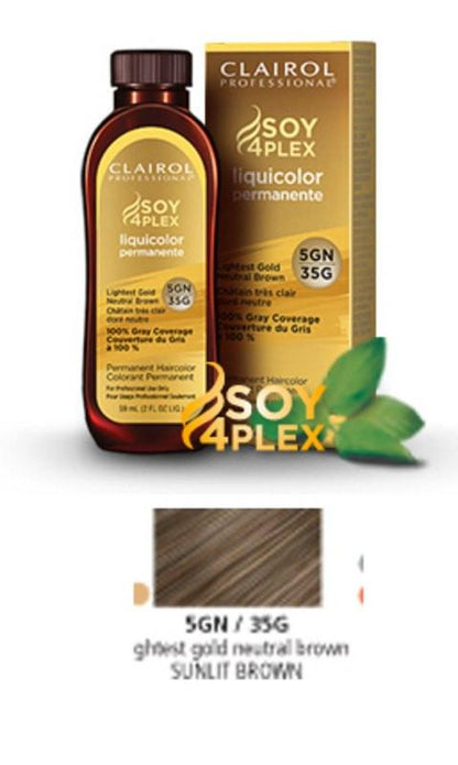 Clairol Soy Liquicolor Permanent Hair ColorHair ColorCLAIROLShade: 5GN/35G Sunlit Brown