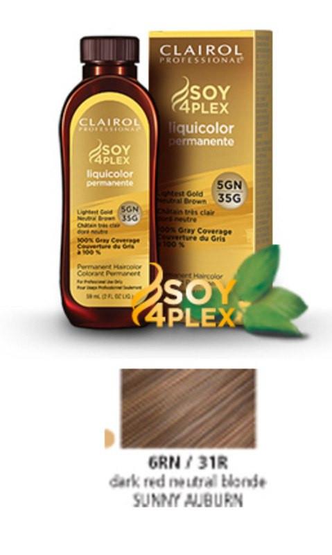 Clairol Soy Liquicolor Permanent Hair ColorHair ColorCLAIROLShade: 6RN/31R Sunny Auburn