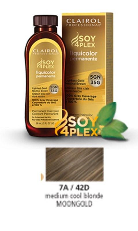Clairol Soy Liquicolor Permanent Hair ColorHair ColorCLAIROLShade: 7A/42D Moongold