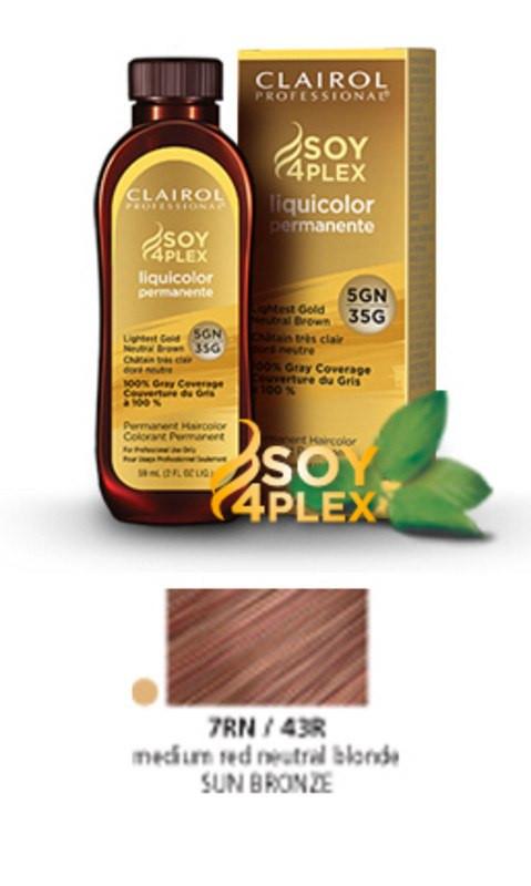 Clairol Soy Liquicolor Permanent Hair ColorHair ColorCLAIROLShade: 7RN/43R Sun Bronze