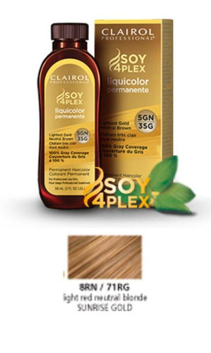 Clairol Soy Liquicolor Permanent Hair ColorHair ColorCLAIROLShade: 8RN/71RG Sunrise Gold