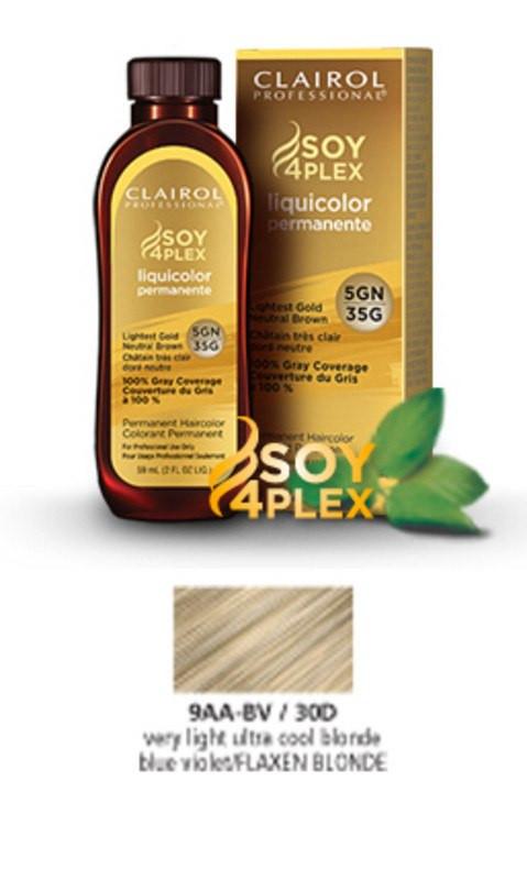 Clairol Soy Liquicolor Permanent Hair ColorHair ColorCLAIROLShade: 9AA-BV/30D Flaxen Blonde