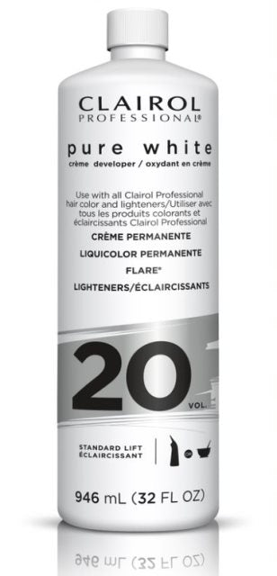 Clairol Pure White 20 Volume DeveloperDeveloperCLAIROLSize: 16 oz