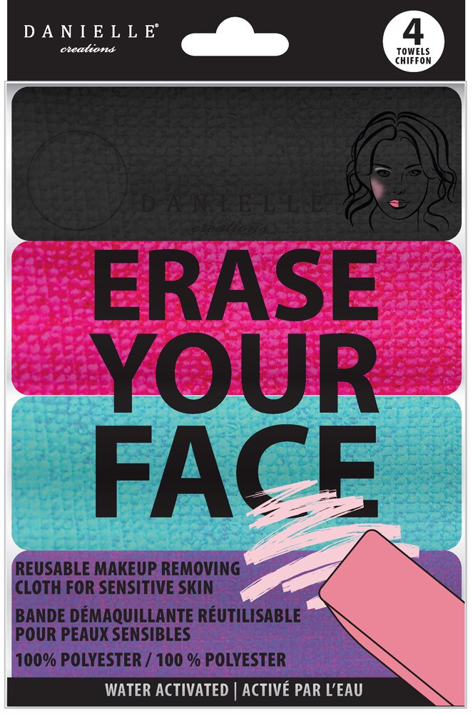 Danielle Erase Your Face Cleansing ClothMakeup RemoversDANIELLESize: 4 Pack