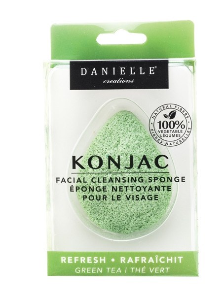 Danielle Konjac Facial Cleansing Sponge-Green TeaBody CareDANIELLE