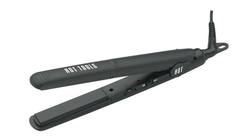 HOT TOOLS BLACK AND WHITE NANO CERAMIC MID SIZE FLAT IRON 3/4 INCHFlat IronHOT TOOLS