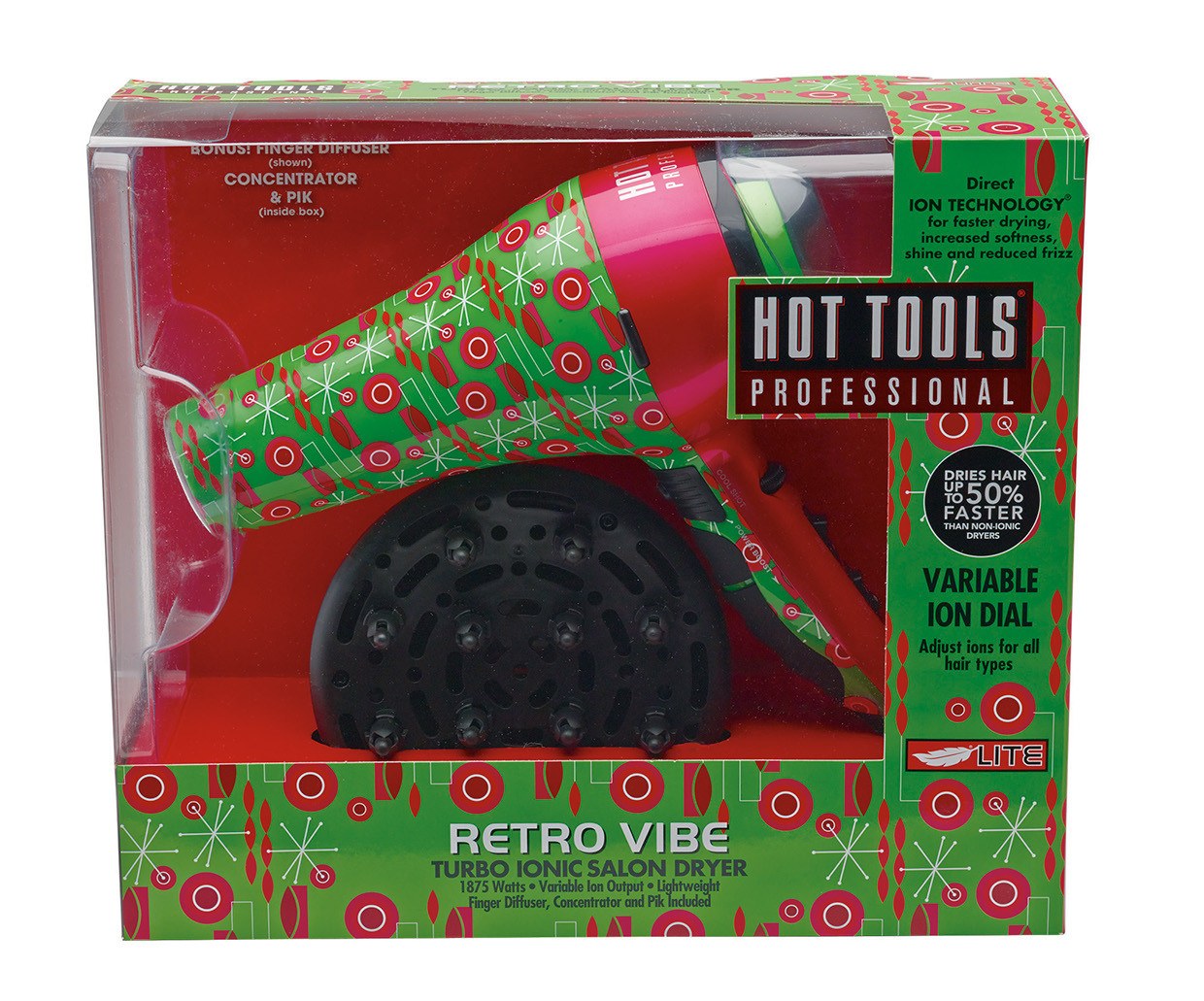 Hot Tools Retro Vibe Turbo Ionic Salon DryerHair DryerHOT TOOLS