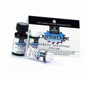 INM OUT THE DOOR ACRYLIC TRIAL SIZE KIT PINK WHITE - Image Beauty