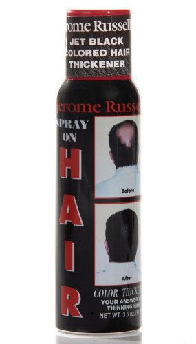 Jerome Russell Spray On Hair Color Thickener 3.5 ozHair ColorJEROME RUSSELLShade: Jet Black