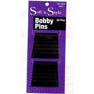 SOFT N STYLE BOBBY PINS BRONZE 60 CT CD CD-1352SOFT N STYLE