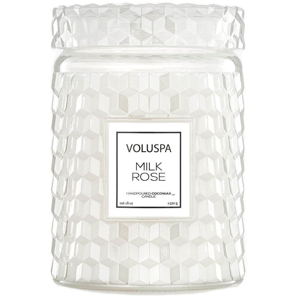 Voluspa Large Jar Candle Milk Rose 18 oz