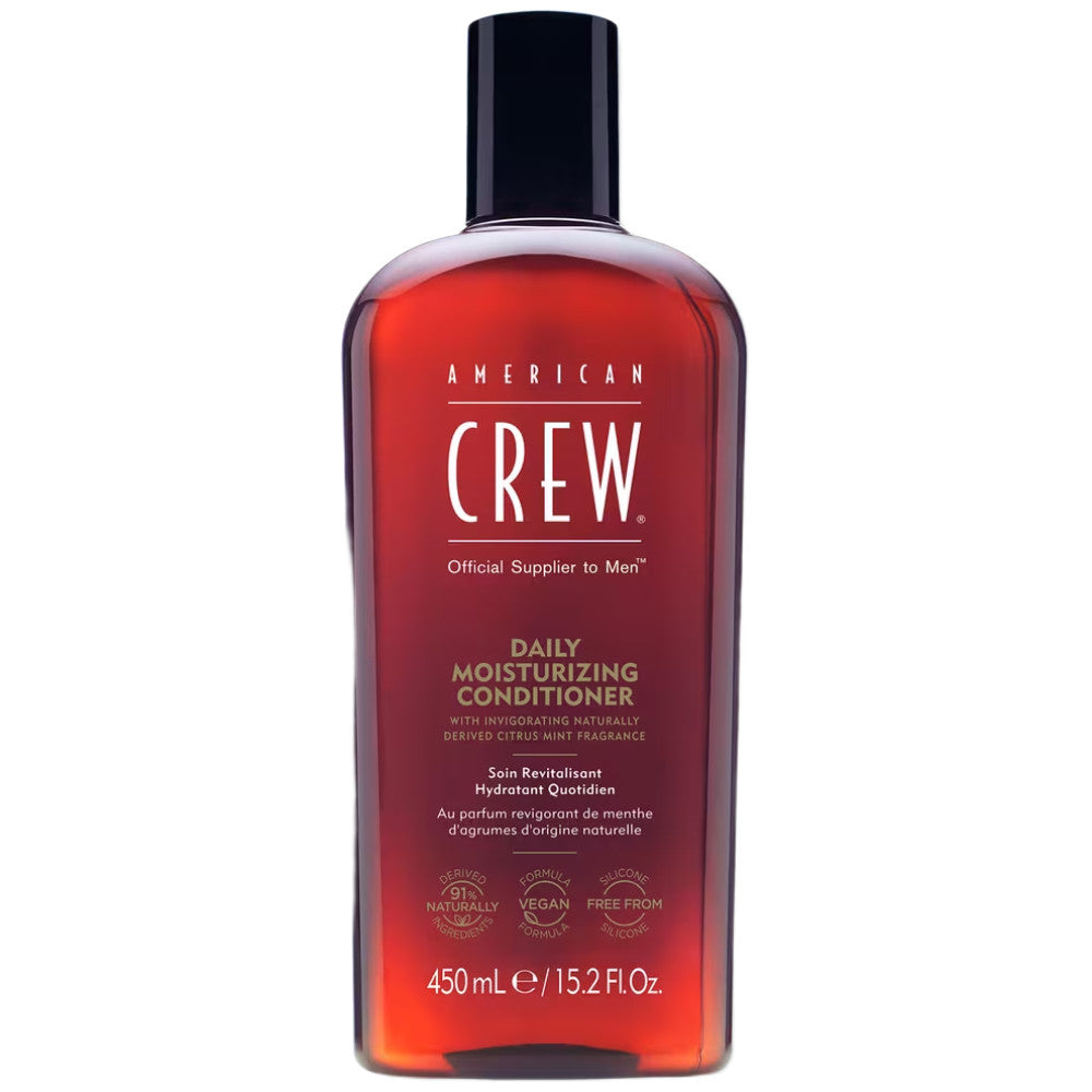American Crew daily moisturizing conditioner bottle on a white background