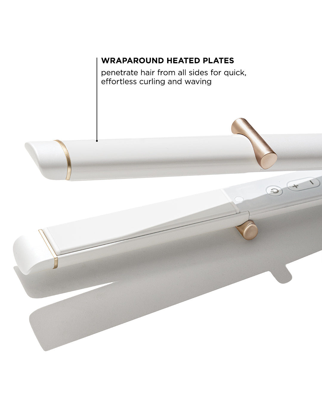 T3 Curling Straightener 2-in-1 Iron - White
